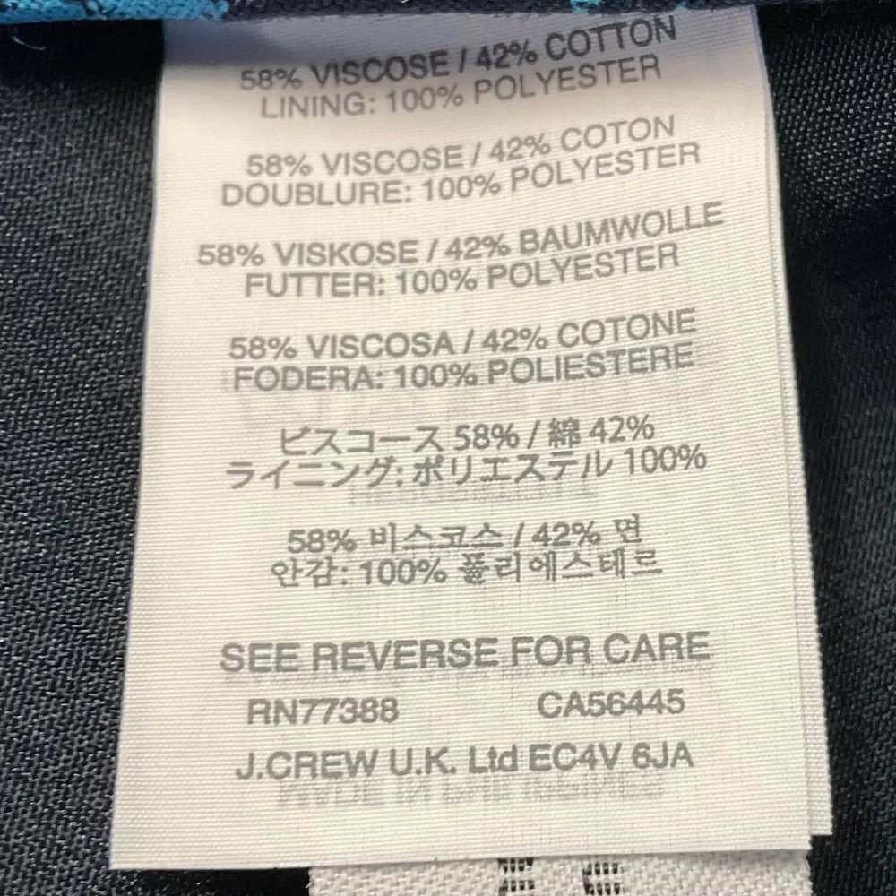 J. Crew Floral Jacquard Mini Skirt‎ Size 4 Purple Midnight Embroidered NWT